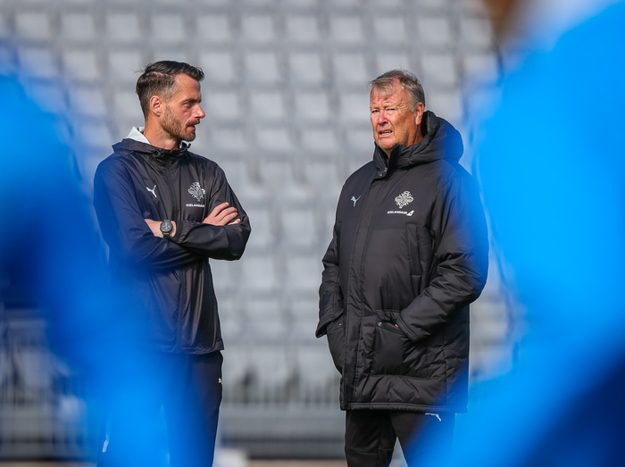 Sölvi Geir Ottesen og Age Hareide.