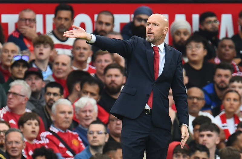 Erik ten Hag, stjóri Manchester United.
