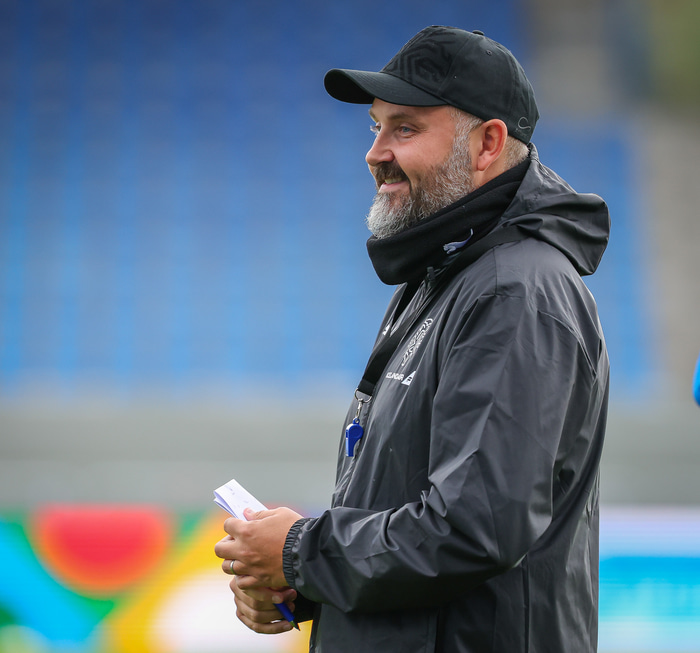 Davíð Snorri Jónasson aðstoðarþjálfari Íslands.