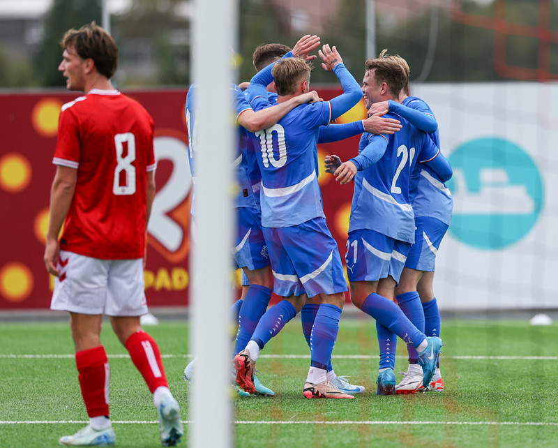 U21: Kristall með þrennu í mögnuðum sigri gegn Danmörku