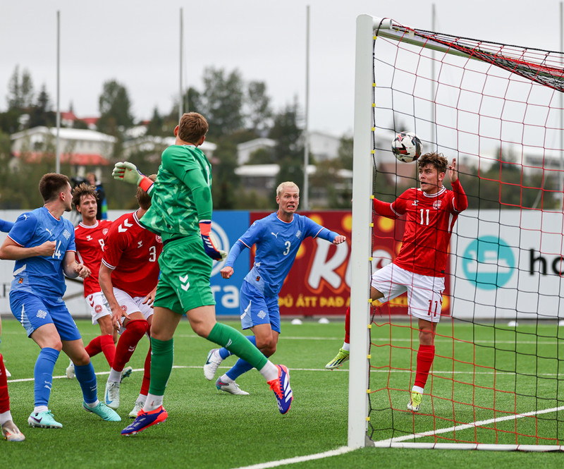 U21: Kristall með þrennu í mögnuðum sigri gegn Danmörku