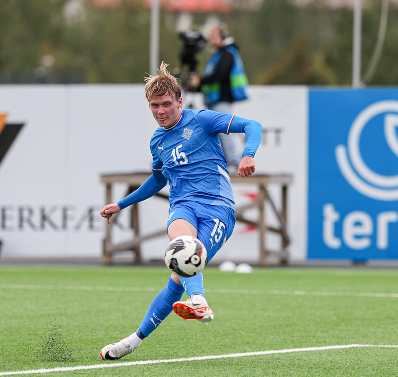 U21: Kristall með þrennu í mögnuðum sigri gegn Danmörku