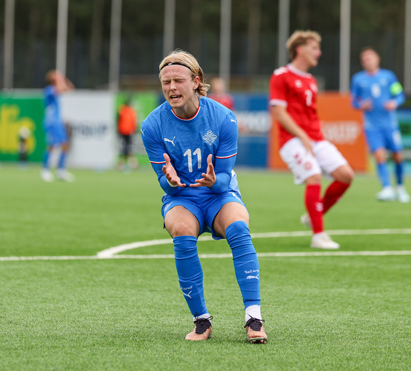 U21: Kristall með þrennu í mögnuðum sigri gegn Danmörku