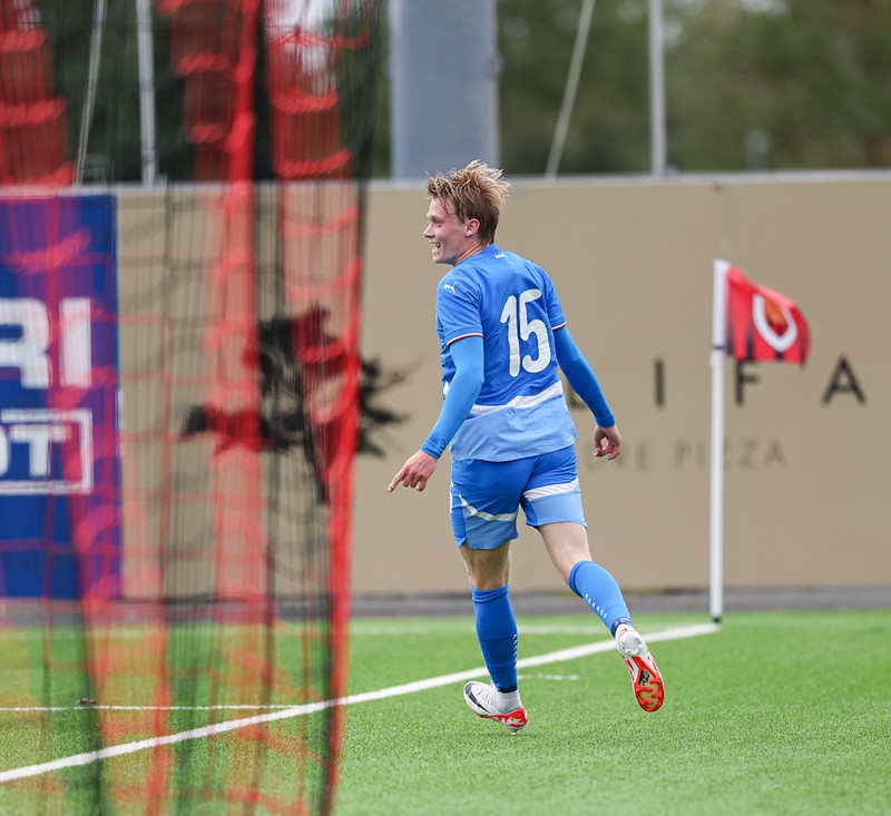 U21: Kristall með þrennu í mögnuðum sigri gegn Danmörku