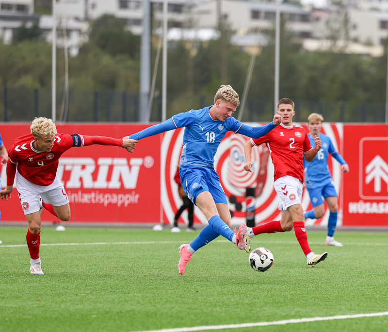 U21: Kristall með þrennu í mögnuðum sigri gegn Danmörku