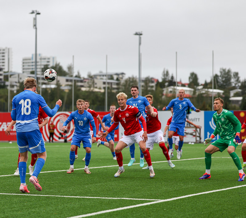 U21: Kristall með þrennu í mögnuðum sigri gegn Danmörku