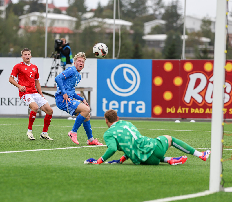 U21: Kristall með þrennu í mögnuðum sigri gegn Danmörku