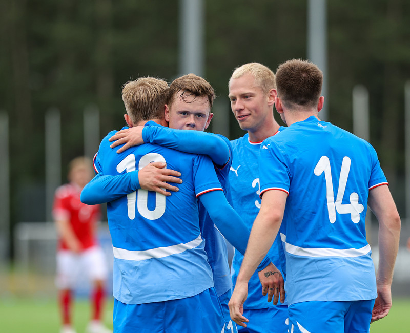 U21: Kristall með þrennu í mögnuðum sigri gegn Danmörku
