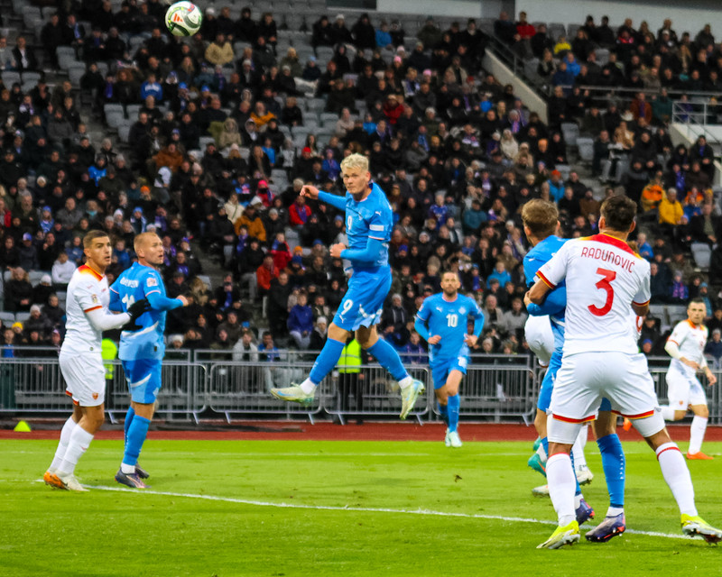 Sjáðu Orra Stein koma Íslandi í forystu - „Cristiano Óskarsson“