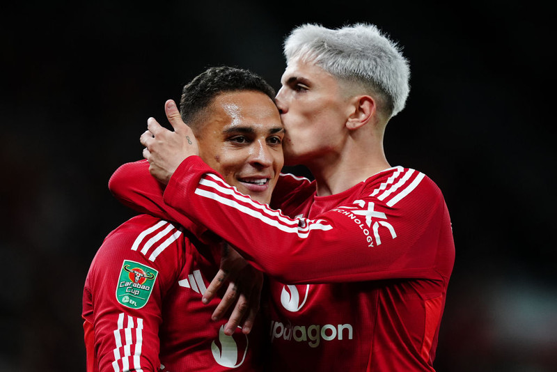 Alejandro Garnacho kom að fjórum mörkum