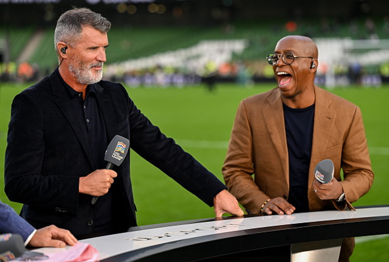 Ian Wright og Roy Keane