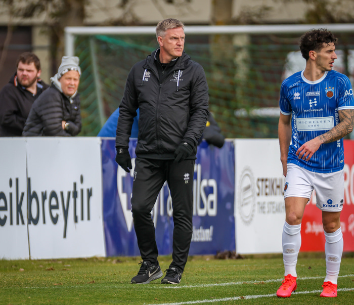 Rúnar Kristinsson þjálfari Fram er í miklum metum hjá Fred.