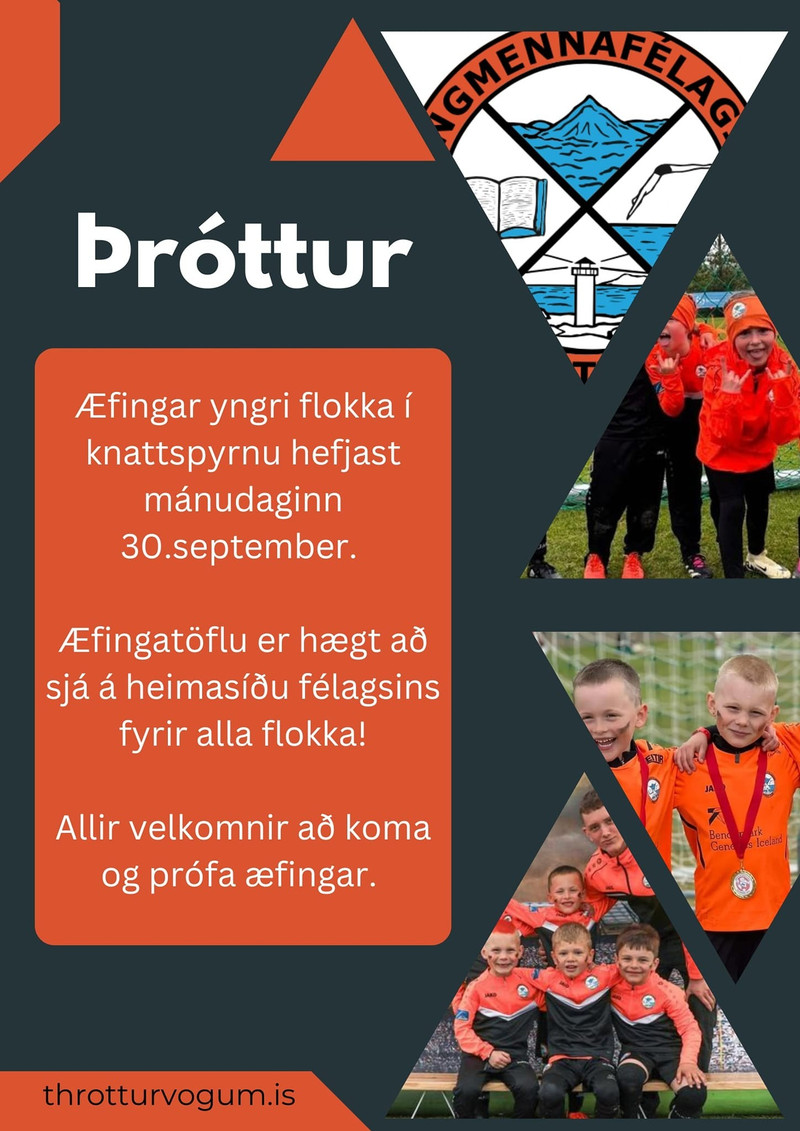Þróttur Vogum auglýsir eftir þjálfara fyrir 4. flokk
