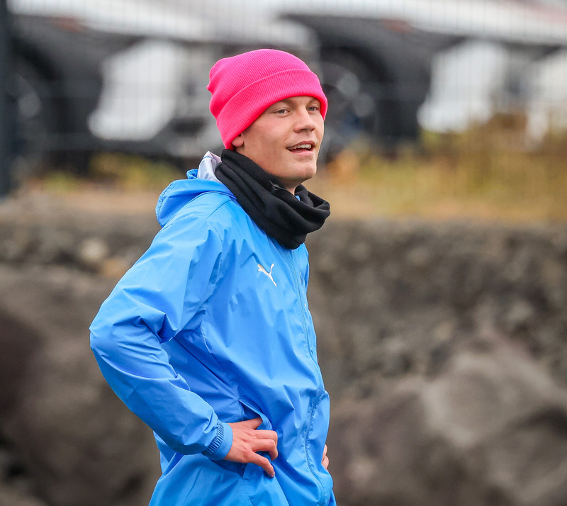 Orri Steinn er fremstur með Andra