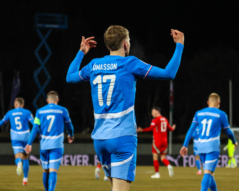 Myndaveisla frá góðu jafntefli gegn Wales í gær
