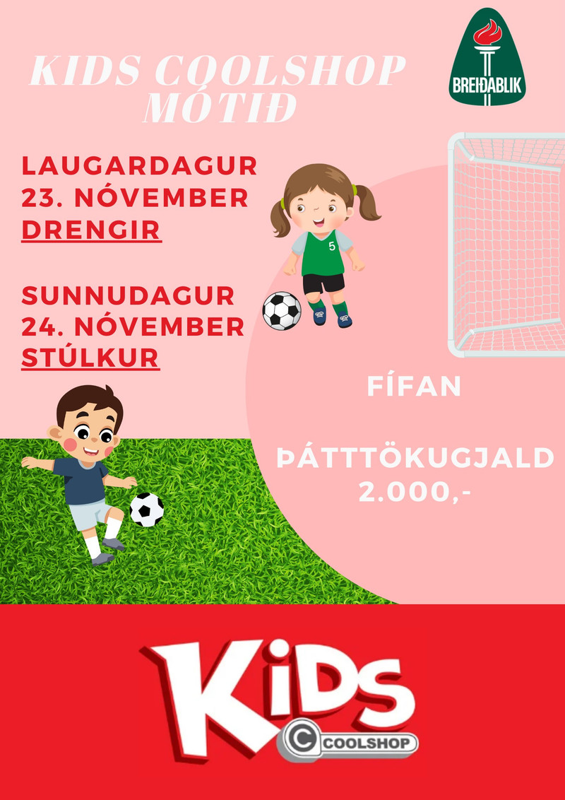 Mótið er fyrir 7.flokk – börn fædd 2017 og 2018