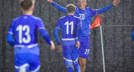 U17 skoraði fimm gegn Georgíu