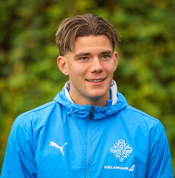 Brynjólfur á að baki tvo A-landsleiki og hefur skorað í þeim eitt mark.