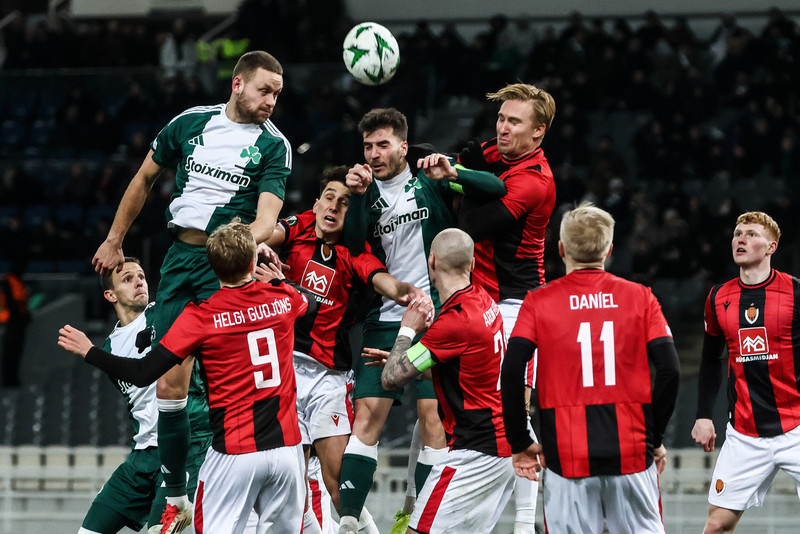 Úr leik Víkinga og Panathinaikos.