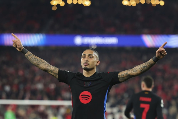 Raphinha hefur átt frábært tímabil og verið magnaður í Meistaradeildinni.