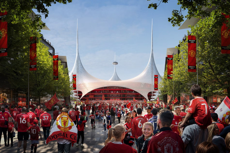 Nýr heimavöllur Manchester United á að líta svona út.