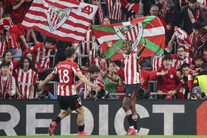 Nico Williams skoraði tvö fyrir Athletic
