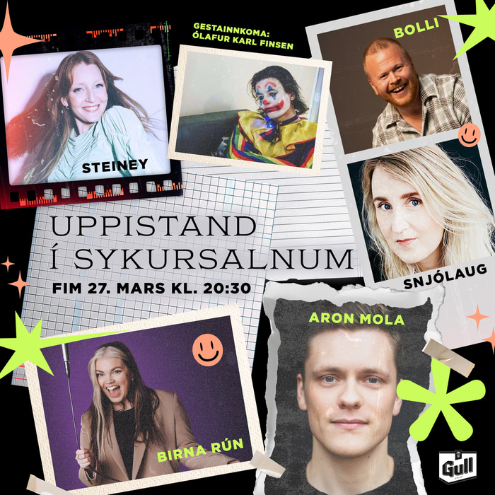 Uppistandskvöld á morgun!