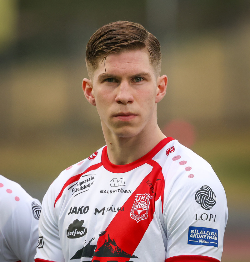 Skoraði sitt fimmta mark í sumar þegar hann minnkaði muninn gegn Íslandsmeisturum Breiðabliks á fimmtudag.