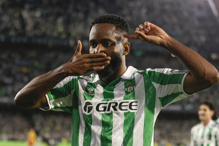 Cedric Bakambu skoraði eina mark Betis