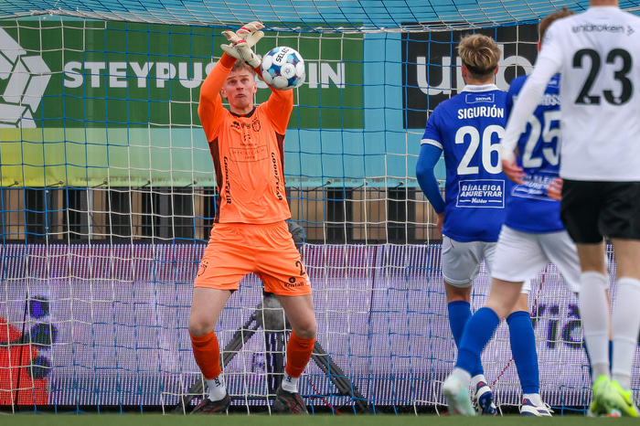 Viktor Freyr átti flottan leik gegn FH.