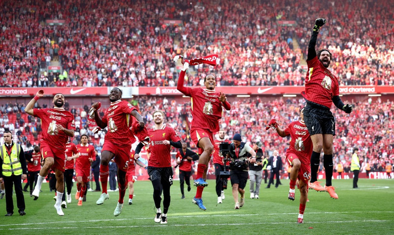 Sjáðu öll mörkin og fagnaðarlætin á Anfield