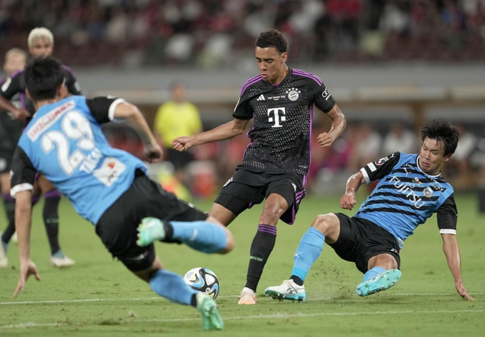 Kawasaki í æfingaleik gegn FC Bayern fyrir tveimur árum.