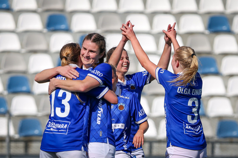 Murielle Tiernan gerði sigurmark Fram gegn Stólunum.