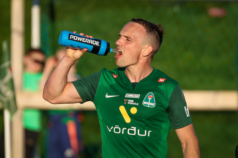 Aron Bjarnason er ekki með Blikum.