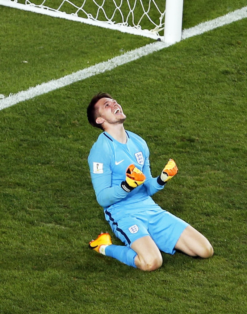 Woodman varði mark U20 landsliðs Englands sem vann HM 2017.