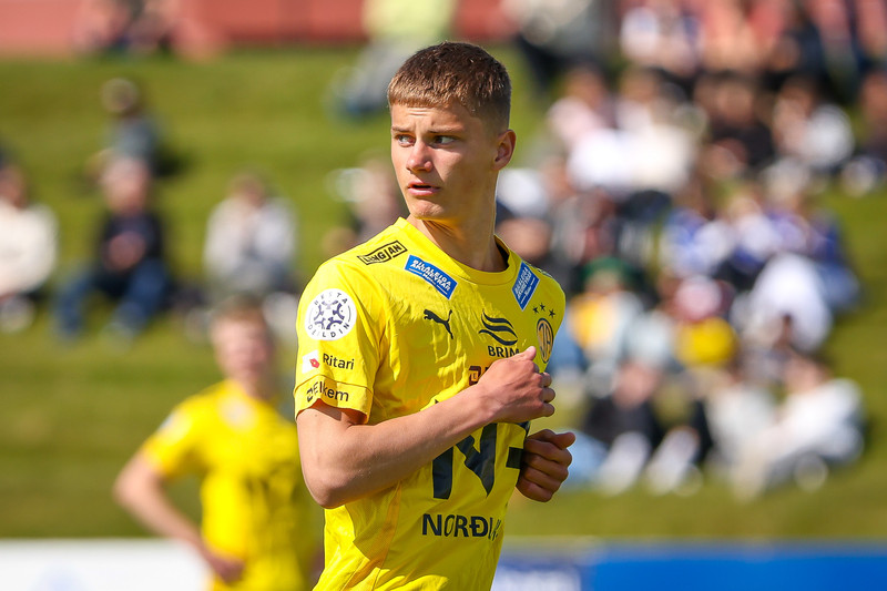 'Það að vísu gæti breyst ef það verður einhver sala á leikmönnum hjá okkur' - Gabríel Snær Gunnarsson er sterklega orðaður við Elfsborg í Svíþjóð.