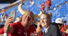 Hrósaði íslenska liðinu og stuðningsmönnum þess