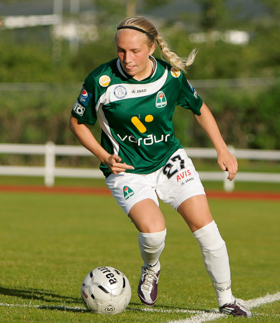 Þórdís Hrönn skoraði þrennu gegn sínum gömlu félögum í FH í dag.