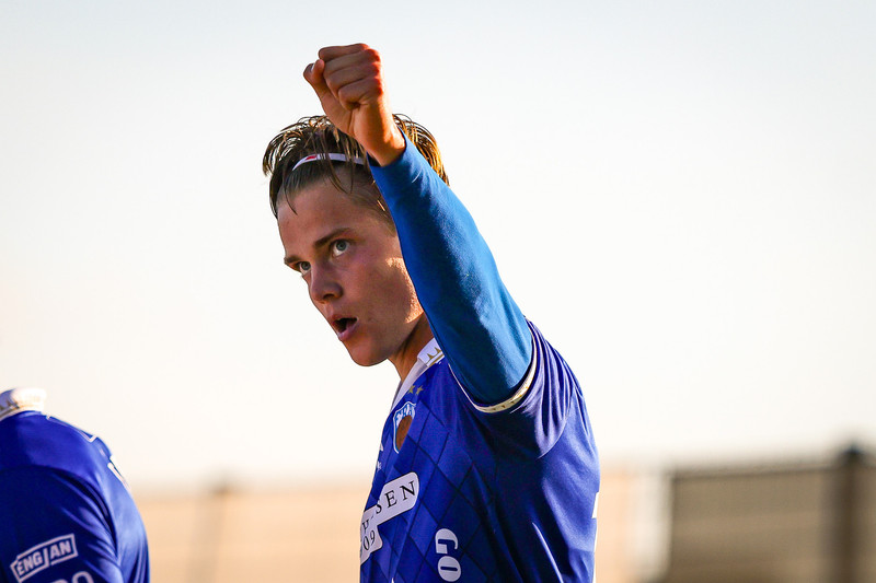 Jakub Byström skoraði í sigri Fram
