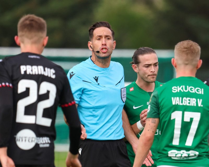 Anastasios Papapetrou dæmdi á Kópavogsvelli í fyrra.