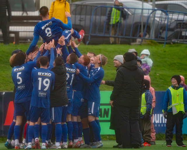 Tolleraður eftir leikinn gegn Víkingi Ólafsvík.