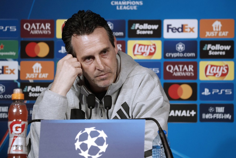 Unai Emery, stjóri Aston Villa.