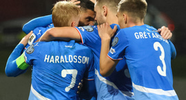 Sjáðu markið: Ísland marki yfir gegn Frökkum í...