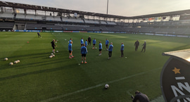 Lítið pláss fyrir Arnar á Neftci vellinum - Mikael...