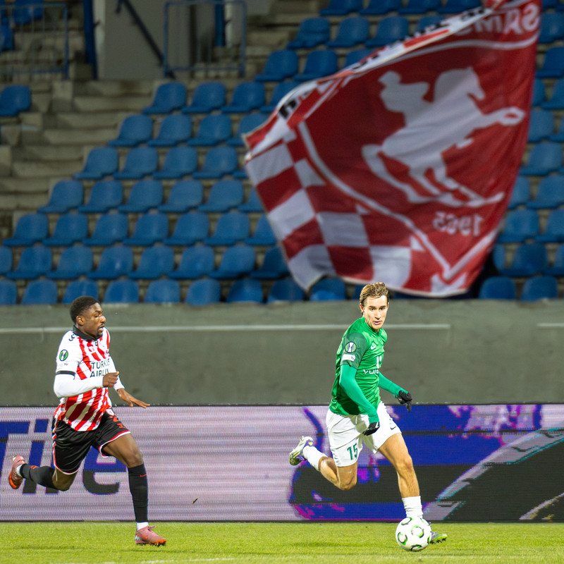 Úr leiknum gegn Samsunspor í Sambandsdeildinni.