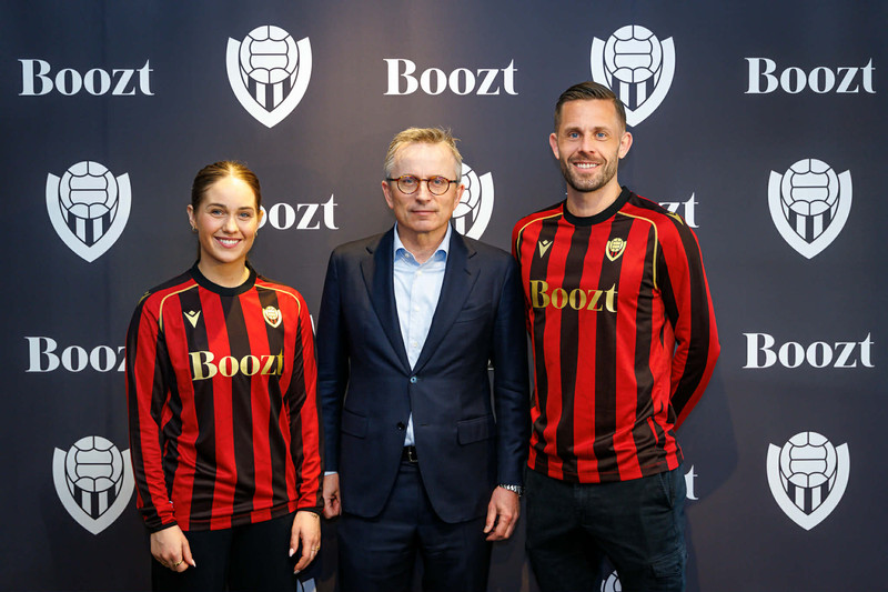 Hermann Haraldsson, forstjóri og meðstofnandi Boozt, í góðum félagsskap.
