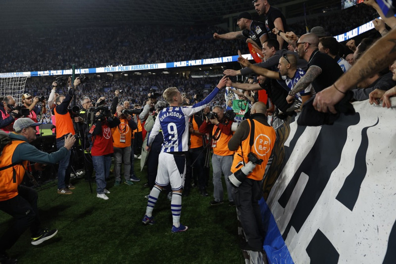 Orri er gríðarlega vinsæll hjá stuðningsmönnum Real Sociedad.