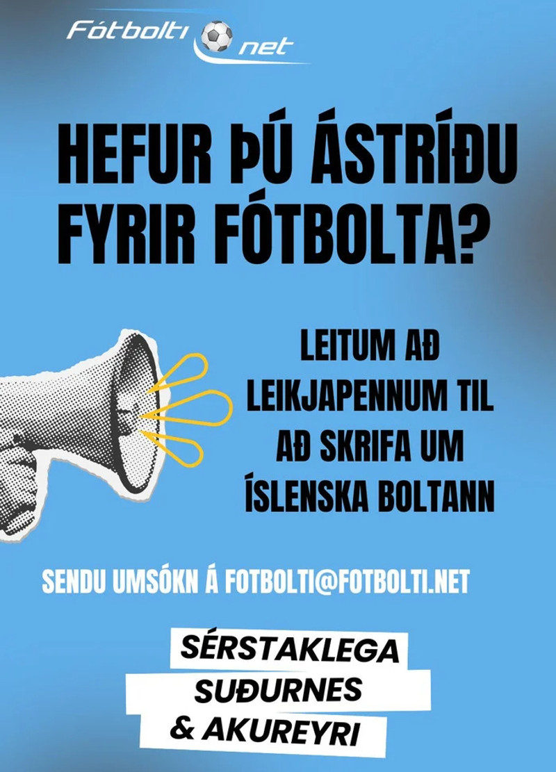 Viltu taka þátt í að fjalla um íslenskan fótbolta?