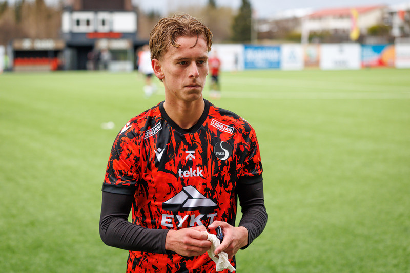 Theodór Ingi átti mjög góðan leik í dag