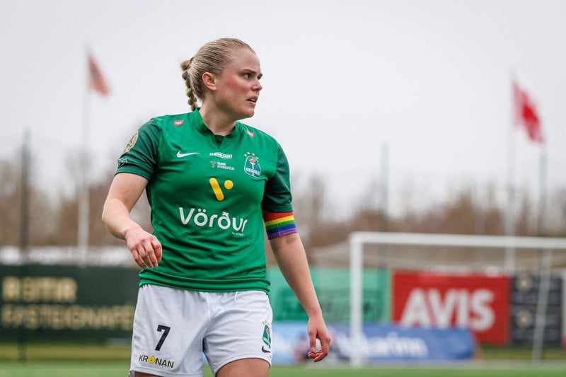 Agla María Albertsdóttir náði stórum áfanga í 11. umferð.